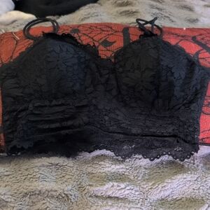 Elegant Black Lace Bralette